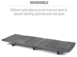 Helinox Reversible Cot Warmer Quilted Black/Iron -Tentes de fête soldes helinox reversible cot warmer quilted black iron 4