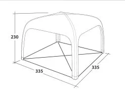 Outwell Air Shelter Black-Grey -Tentes de fête soldes outwell air shelter grey 5