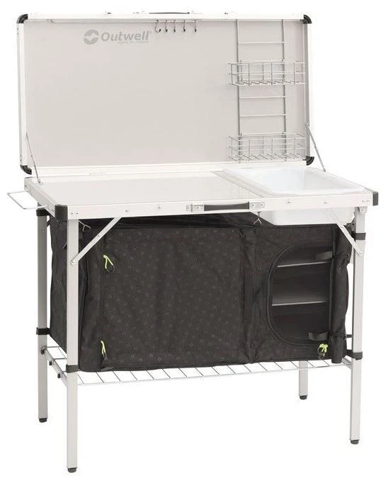 Outwell Drayton Kitchen Table Midnight Black 2 Outwell Drayton Kitchen Table Midnight Black – Image 2