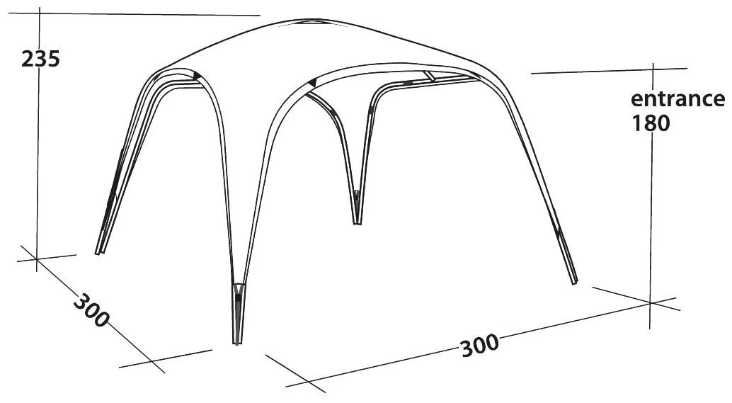 Outwell Event Lounge M Black-Grey 5 Outwell Event Lounge M Black-Grey – Image 5