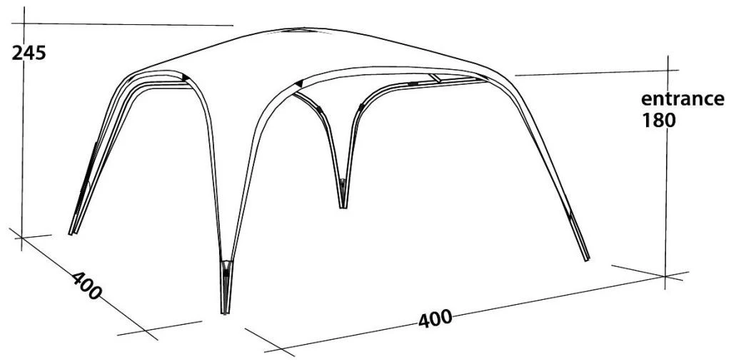 Outwell Event Lounge XL Black-Grey 3 Outwell Event Lounge XL Black-Grey – Image 3